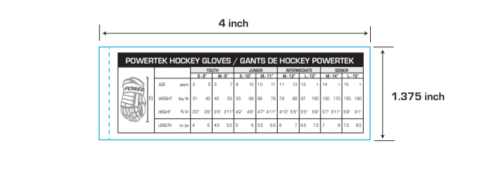 V5.0 TEK ICE HOCKEY GLOVES - YOUTH