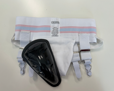 CEINTURE PORTE-JARRETELLES DE HOCKEY 3 EN 1 AVEC COQUILLE - JUNIOR