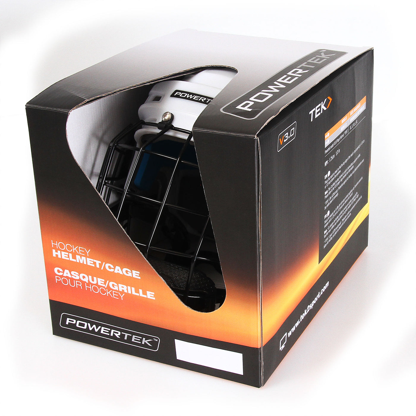 V3.0 TEK PLAYER HELMET WITH CAGE - JUNIOR