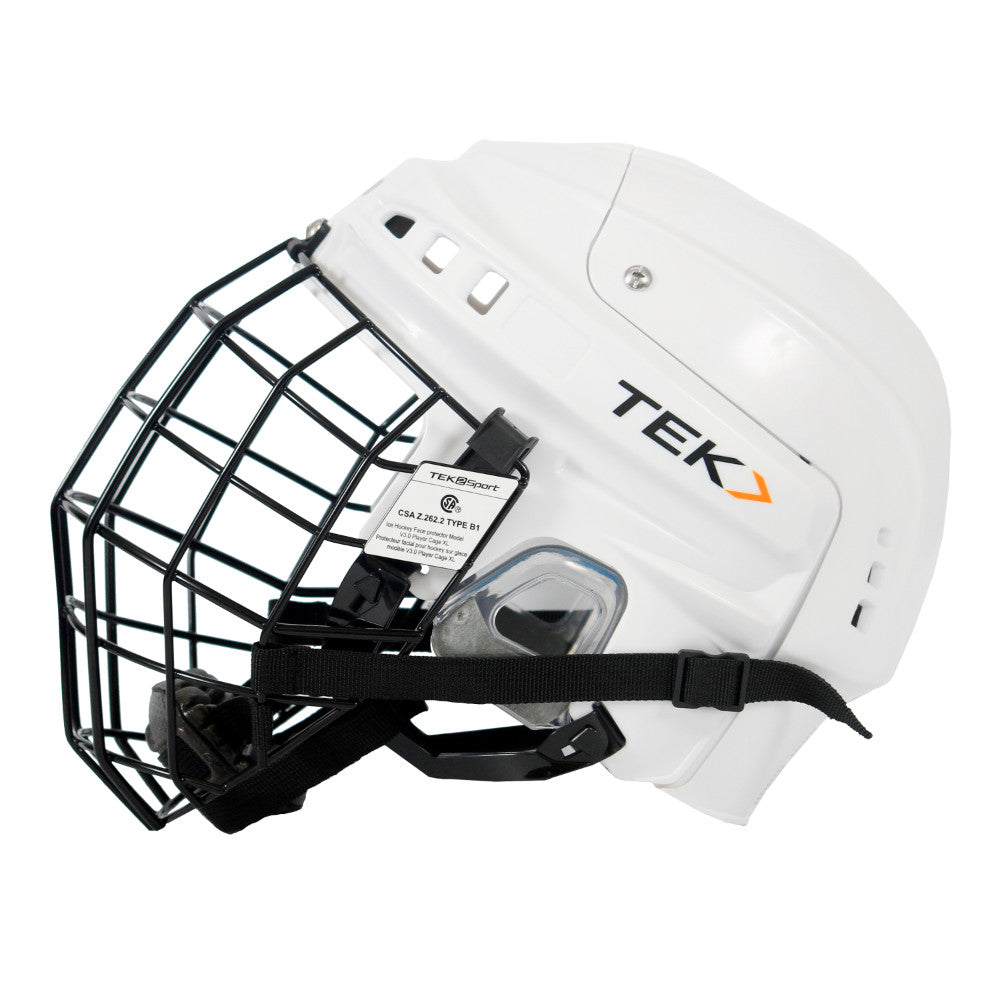V3.0 TEK PLAYER HELMET WITH CAGE - JUNIOR