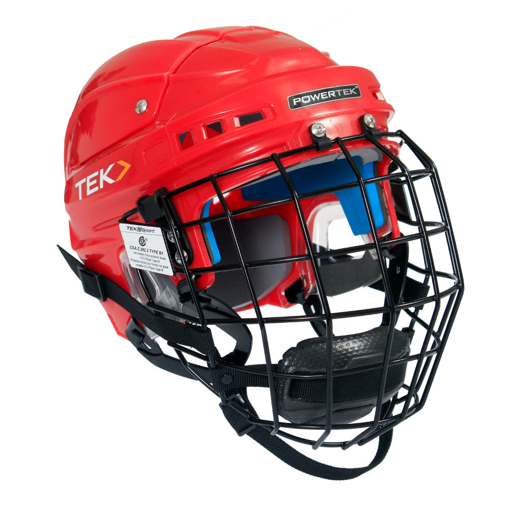 V3.0 TEK CASQUE DE JOUEUR AVEC GRILLE - JUNIOR